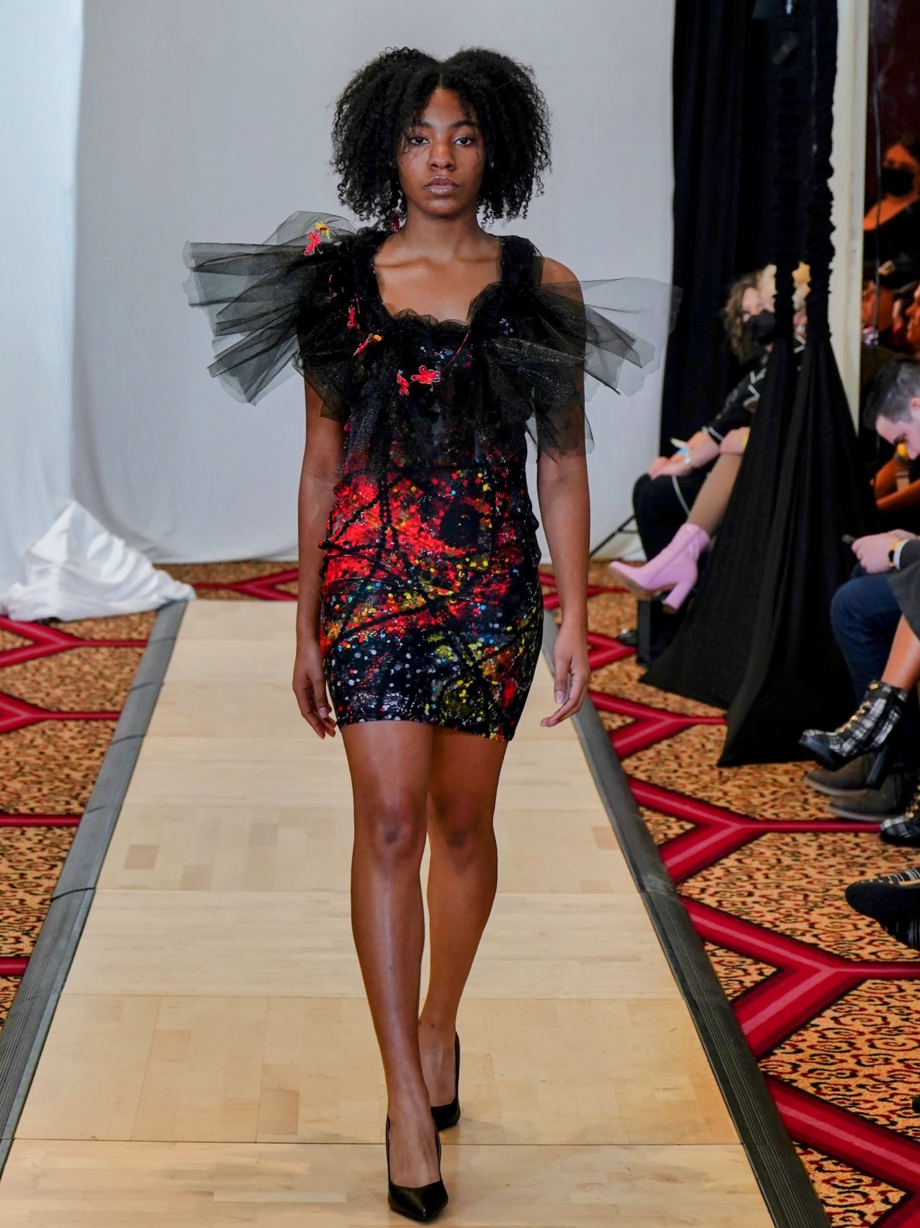 Bodycon, Ultra-Comfortable Art Dress: Galaxy - Image 3
